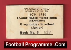 Manchester United Man Utd Season Ticket Book LMTB 1979 1980 - football memorabilia