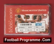 Manchester United Man Utd Season Ticket Book LMTB 2000 2001