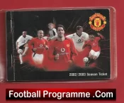 Manchester United Man Utd Season Ticket Book LMTB 2002 2003