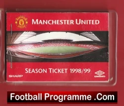 Manchester United Man Utd Season Ticket Book LMTB 1998 1999 Treble - football memorabilia