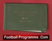 Manchester United Man Utd Season Ticket Book LMTB 1987 1988
