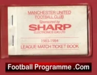 Manchester United Man Utd Season Ticket Book LMTB 1983 1984