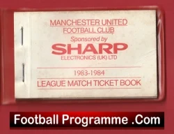 Manchester United Man Utd Season Ticket Book LMTB 1983 1984 - football memorabilia