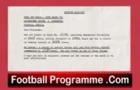Manchester United Ticket Application League Cup Final 1983 + Itinerary Slip