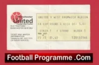Manchester United v Arsenal 1978 – FA Cup Match Ticket