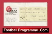 Manchester United v Arsenal 1978 – FA Cup Match Ticket