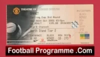Manchester United v Barnet 2005 – League Cup Match Ticket