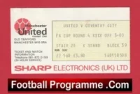 Manchester United v Coventry City 1979 – FA Cup Football Ticket