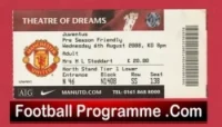 Manchester United v Juventus 2008 – Ticket Pre Season Friendly