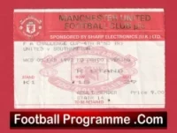 Manchester United v Southampton 1993 – Match Ticket