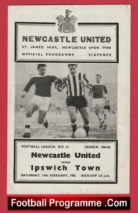 Newcastle United v Ipswich Town 1965