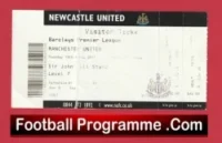 Newcastle United v Manchester United 2011 – Football Ticket