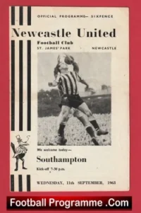 Newcastle United v Southampton 1963