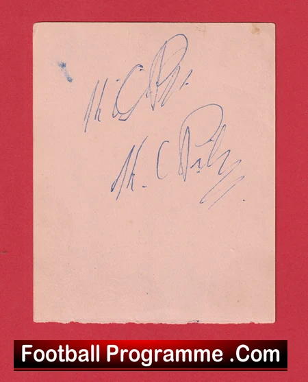Reading Football Club Multi Autographed Signed Sheet 1949 - 1950 - Image 3