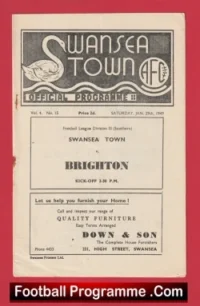 Swansea Town v Brighton 1949 – 1940s