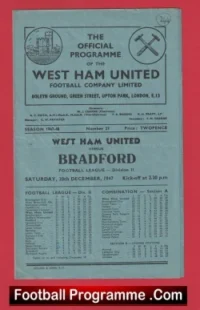 West Ham United v Bradford 1947 – 1940s