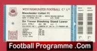 West Ham United v Manchester United 2016 – Football Ticket