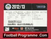Wigan Athletic v Manchester United 2013 – Football Ticket