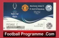 Zenit St Petersburg v Manchester United 2008 – Football Ticket Russia