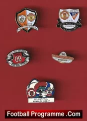 Manchester United Football Badge Collection Man Utd Badges X 5