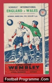 England v Wales 1953 – Young Boy Bobby Charlton