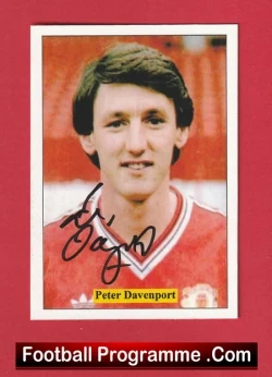  Manchester United David Sadler Autographed Signed Football Card Man Utd Football Programme .COM Football Programmes Memorabilia