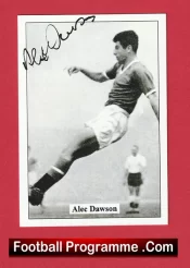 Manchester United Alec Dawson Autograph Signed Football Card Man Utd