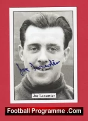 Manchester United Joe Lancaster Autograph Signed Football Card Man Utd