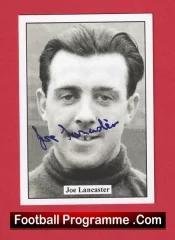 Manchester United Joe Lancaster Autograph Signed Football Card Man Utd