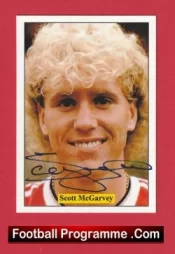 Manchester United Scott McGarvey Autograph Signed Football Card Man Utd