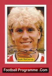 Manchester United Scott McGarvey Autograph Signed Football Card Man Utd