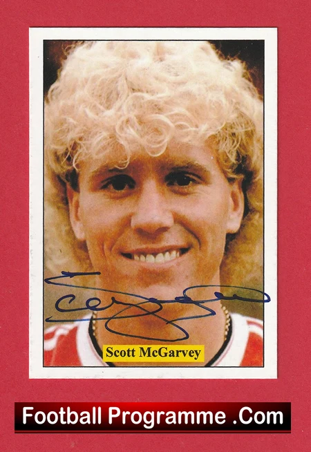 Manchester United Scott McGarvey Autograph Signed Football Card Man Utd - Image 2