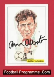 Manchester United Arthur Albiston Autograph Signed Football Card Man Utd