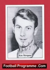 Manchester United Ken Morgans Autograph Signed Football Card Man Utd