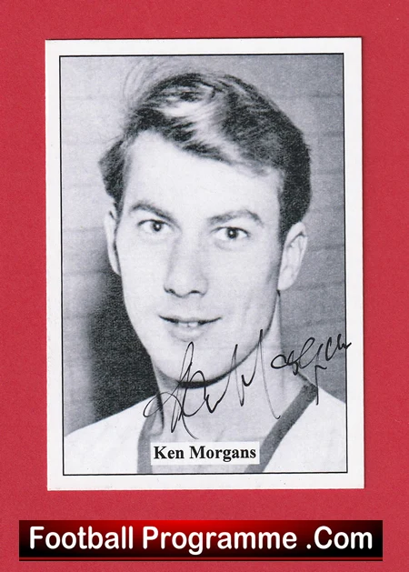 Manchester United Ken Morgans Autograph Signed Football Card Man Utd - Image 2