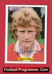 Manchester United Ashley Grimes Autograph Signed Football Card Man Utd