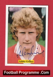 Manchester United Ashley Grimes Autograph Signed Football Card Man Utd