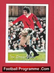 Manchester United Ian Storey Moore Autograph Signed Football Card Man Utd
