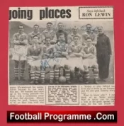 Gillingham Football Club Multi Autographed Signed Team Picture 1953 – 1954