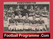Portsmouth Football Club Multi Autographed Signed Team Picture 1953 – 1954