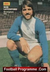 Birmingham City Bob Latchford Autograph Signed Picture