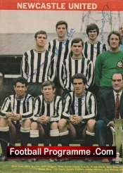 Newcastle United Football Club Multi Autographed Signed Team Picture 1970