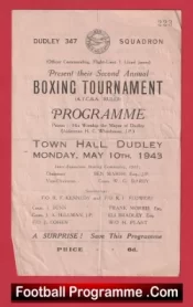 Boxing RAF Training Corp Dudley Town Hall Inter Squadron 1943