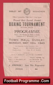 Boxing RAF Training Corp Dudley Town Hall Inter Squadron 1943