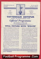 Tottenham Hotspur v Wolves 1961