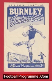 Burnley v Wolves 1947 – 1940s Programmes