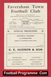 Faversham Town v Deal Town 1960