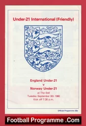 England v Norway 1980 – Under 21 match at Southampton