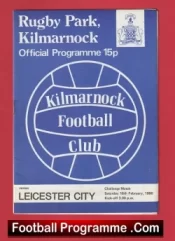 Kilmarnock v Leicester City 1980 – Challenge Match at Rugby Park Scotland