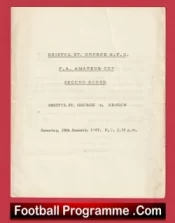 Bristol St George v Hendon 1967 – FA Amateur Cup